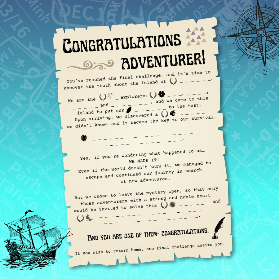 🚩~EN INGLÉS~ Escape Room "La Isla Misteriosa" - Imagen 7