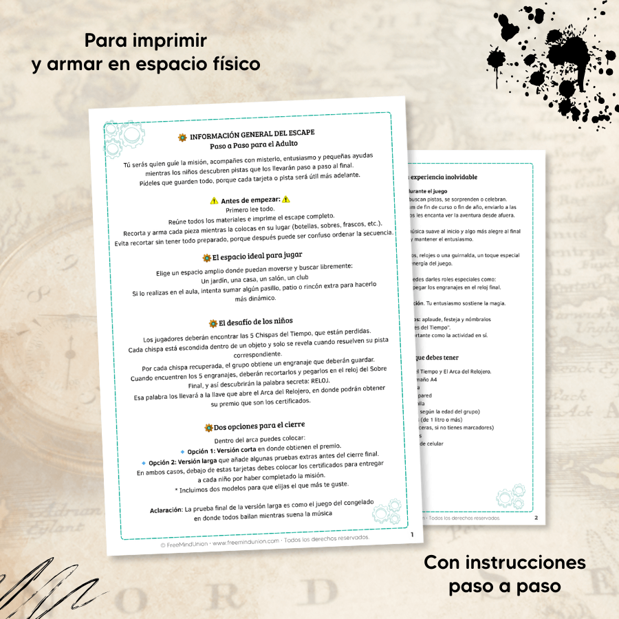 Escape Room Armable: “El Misterio del Relojero” - Imagen 2